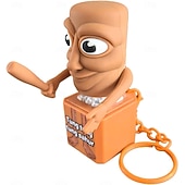 tanie Dekoracyjne światła-Rechocząca żaba, zabawka-fidget, akumulatorowy brelok z rechoczącą żabą, rechocząca żaba, antystresowy gadżet z kolorowymi światłami, świetna zabawa &amp;przenośna zabawka łagodząca lęk