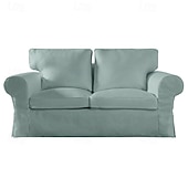cheap Sofa Cover-2 Seat Sofa Cover or  2 Seat Sofa Bed Cover with Cushion Covers and Backrest Covers For Ektorp Couch Slipcover Washable Furniture Protector  LITB PRIME cover Ektcover