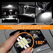 economico Faretti a LED-Kit di 24 lampadine a LED per interni auto, set da 194 T10 DE3175 578, lampadine da 31 mm e 42 mm, luci di ricambio per interni auto, luci targa, luci laterali, luci di svolta, luci del bagagliaio