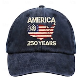 baratos Boné de beisebol masculino-Homens Boné de beisebol Preto Azul Marinho Escuro Algodão Patchwork Moda Roupa de rua Casual Diário Ao ar livre Férias Bandeira Frases e Citações Proteção Solar Filtro Solar Respirabilidade