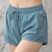 economico Pantaloncini sportivi-Per donna Shorts sportivi Shorts Pantaloncini Estivi Shorts da Spiaggia Vacanza Moda Casual Quotidiano Corto Misura del girovita medio Coulisse Tasca Fascia Elastica Asciugatura Rapida Morbido