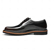 abordables Chaussures de Costume Classiques-Chaussures habillées Oxford pour homme, en cuir noir et marron, à lacets, bout rapporté, idéales pour les mariages, le bureau, les réunions, les banquets, les cérémonies du marié, l'église et les soirées élégantes.