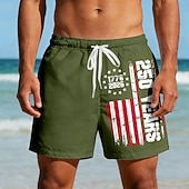  Per uomo 4 luglio, 250° anniversario degli Stati Uniti Bandiera degli Stati Uniti 1776 Costumi da bagno Pantaloncini da mare Pantaloncini da Surf Misura del girovita medio Patriotico Ferie Tasche