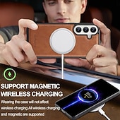 abordables 2026 Samsung Galaxy S26 Serie-teléfono Funda Para Samsung galaxia S26 S26 Plus S26 Ultra Tarjetas billetera Magnética Soporte de carga inalámbrica Ranura para tarjetas Retro Cuero de PU