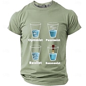  Men's Optimist Pessimist Realist Bassoonist Half Full Empty Reed Soaking Funny Musical Humor Sarcastic Graphic T Shirt Regular Fit Musician Gift Designer Clothing Apparel S M L XL XXL XXXL