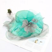 preiswerte Fascinators &amp; Hüte-Derby Hut Kirchenhut Kentucky Derby Hut Dame Edelfrau Kostüm Damen Derby Ascot Pferderennfestival Erwachsene Hut Frühling &amp; Sommer