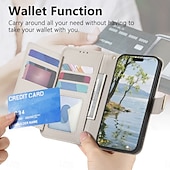 cheap 2026 Samsung Galaxy S26 Series-Phone Case For Samsung Galaxy S26 S26 Plus S26 Ultra Wallet Case Flip Cover with Stand Holder Zipper with Wrist Strap Tree Retro TPU PU Leather