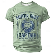  ανδρικό μηχανοκίνητο σκάφος καπετάνιος μηχανοκίνητο σκάφος λυγμός αστείο ρετρό ναυτικό διπλό νόημα γραφικό μπλουζάκι κοντομάνικο με στρογγυλή λαιμόκοψη ναυτικό χιούμορ μπλουζάκι με σχέδιο σχεδιαστών
