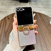 levne Pouzdra pro Samsung-telefon Carcasă Pro Samsung Galaxy Z Flip 7 Z Flip 7 FE Z Flip 6 Z Flip 5 Z Flip 4 Z Flip 3 Zábavné Držák na prsteny Komiks Kov ABS