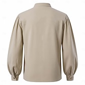  العصور الوسطى عصر النهضة قميص أكمام طويلة قرصان الفايكينج ملابس تنكرية رجالي الفايكينج قرصان عيد الرعب مهرجان أداء LARP رن فير للبالغين قميص