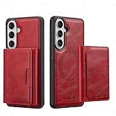 abordables 2026 Samsung Galaxy S26 Serie-teléfono Funda Para Samsung galaxia S26 S26 Plus S26 Ultra Tarjetas billetera Magnética Soporte de carga inalámbrica Ranura para tarjetas Retro Cuero de PU
