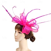 billige Fascinatorer-fascinators Linfrø Bryllup Årgang søt stil Med Tyll Hodeplagg Hodeplagg