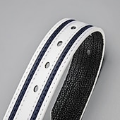 billiga Herrbälten-Herr Bälte Justerbara Läder Legering Streetwear Nutida Fritid Färgblock Blå Svart Dagligen Företag Formell Midjebälte