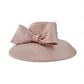 abordables Fascinateurs &amp; Chapeaux-Chapeaux Coiffure Sergé uni Chapeau melon / cloche Chapeau de Soleil Mariage Saint-Valentin Kentucky Derby Course de Chevaux Melbourne Cup Glamour Élégant &amp; Luxueux Romantique Avec Papillon Épissage