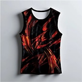 economico T-shirt e Canottiere da Corsa-Per uomo Grafico Canotta da allenamento Canotta da corsa Canotta da palestra Estate Senza Maniche Asciugatura Rapida Morbido Traspirante Allenamento in Palestra Corsa Camminata Jogging Rosso Blu