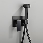 זול ברזים לבידה-סט ריסוס בידה חם וקר מוסתר לאסלה, מרסס בידה ידני לאסלה, מרסס בידה ידני לשירותים, מים חמים