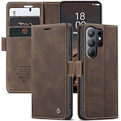 preiswerte 2026 Samsung Galaxy S26 Serie-Handy Hülle Handyhüllen Für Samsung Galaxy S26 S26 Ultra Plus Brieftaschenhülle Flip-Cover Mit Ständer Ständer Kartenfach Retro TPU PU-Leder