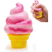 billige Husholdningsartikler-iskremklemme, søt sensorisk stressball med langsom rebound for angstlindring, påskekurvfyll, bursdagsgave &amp;Sommerens sensoriske leketøy for angstlindring for alle