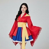  Óceáni kalandor Szalmakalapos kalóz Anime Ruhák Felszerelések Álarcosbál Cosplay öltönyök Kimonó Mindszentek napja Anime Expo Jelmez Kompatibilitás Női Felnőttek