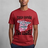  2026年ワールドサッカーマッチ スポーツウェア グラフィックTシャツ サッカー スペインサッカーファン 愛国 Tシャツ のために 男女兼用(儿童不要选这个) 成人 3Dプリント  のために