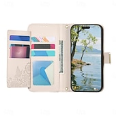 cheap 2026 Samsung Galaxy S26 Series-Phone Case For Samsung Galaxy S26 S26 Plus S26 Ultra Wallet Case Flip Cover with Stand Holder Zipper with Wrist Strap Tree Retro TPU PU Leather