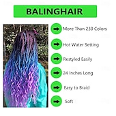 baratos Crochet Hair-Braiding Hair Ombre Black to Red Braid Hair Extensions Hot Water Setting High Temperature Synthetic Fiber 24 Inches(B1-3Pack) 24 Inch (Pack of 3)