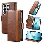 cheap 2026 Samsung Galaxy S26 Series-Phone Case For Samsung Galaxy S26 S26 Plus S26 Ultra Wallet Case Flip Cover with Wrist Strap Kickstand Retro TPU PU Leather