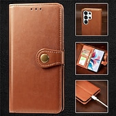 cheap 2026 Samsung Galaxy S26 Series-Phone Case For Samsung Galaxy S26 S26 Plus S26 Ultra Wallet Case Flip Cover with Wrist Strap Kickstand Retro TPU PU Leather