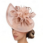 abordables Fascinadores-Fascinators Pluma Boda Cumpleaños Vintage Estilo lindo Retro Con Pluma Celada Sombreros