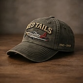 preiswerte U.S. 250. Jahrestag-Tuskegee Airmen „Red Tails“ Heritage Cap – bestickte Baseballkappe, verstellbarer Riemen, zum Gedenken an die Jahre 1941–1949, Geschenk für Männer aus der Militärluftfahrt &amp; Frauen