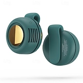 billiga Midjfläktar-bärbar mini-fläkt med klämma på, bärbar personlig fläkt för midja eller skjortkrage, USB-uppladdningsbar handsfree-halsfläkt, tyst liten kylfläkt för utomhusresor, camping, kontor och sport