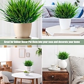 halpa Tekoplantit ja vihreys-20 kpl keinotekoisia ulkokasveja, tekonurmikkaa, vihreitä pensaita, UV-kestäviä keinotekoisia muovikasveja, puutarhakuistin ikkunalaatikon sisustus (ruoho)