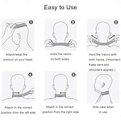 economico accessori per trapano-Collare cervicale regolabile a 360° - supporto per il collo con distensore cervicale | collare cervicale in plastica per correggere la postura della testa in avanti e alleviare il dolore al collo