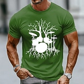  Per uomo Musica Divertente Maglietta Manica Corta maglietta Stampa 3D Girocollo Camicia Moda Quotidiano Quotidiano Streetwear Blu Nero Verde Estate Primavera Abbigliamento S M L XL XXL XXXL