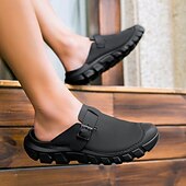 economico sandali da esterno-Sneakers casual da uomo verdi senza lacci: scarpe leggere e traspiranti, ideali per passeggiate all'aperto, viaggi e per tutti i giorni.