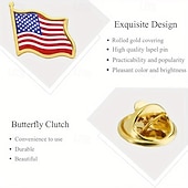 economico 250° Anniversario degli Stati Uniti-spille da bavero con bandiera americana patriottica – spille smaltate con la bandiera degli Stati Uniti che sventola per giacche, abiti &amp;magliette – 4 luglio, giorno dell'indipendenza, 250°