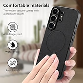 levne 2026 Samsung Galaxy S26 Série-telefon Carcasă Pro Samsung Galaxy S26 S25 Hrana S24 FE S23 Ultra Plus A56 A36 A26 A16 A55 5G A35 5G Magnetické adsorpční pouzdro Podpora bezdrátového nabíjení Nárazuvzdorné TPU PU kůže