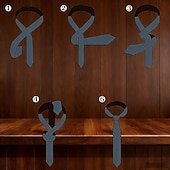 economico Cravatte e papillon da uomo-Da uomo Cravatte Moda Affari Classico Formale Geometrico A righe Affari Festa serale Formale