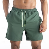 economico Costumi da Bagno per Uomini-Per uomo Shorts Shorts da Spiaggia Pantaloncini casual Coulisse Tasca Elastico in vita Semplice Impermeabile Comodità Corto Casuale All'aperto Vacanza Vacanza Moda Blu azzurro cielo Micro-elastico