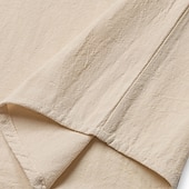 levne Ležérní tričko Henley-Pánské Tričko Tričko Henley Bavlněné plátěné tričko Dlouhý rukáv Henley Léto Jaro Barevné bloky Vinobraní Šik ven stylové Slátanina Barevné bloky Knoflíky Ležérní Denní Venkovní Bílá Černá Khaki Top