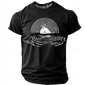 abordables Camisetas Gráficas de Música e Instrumentos-Hombre Música Argot divertido Camiseta Manga Corta Camiseta Impresión 3D Cuello Barco Camisa Moda Diario Diario Calle Negro Rojo Verano Primavera Ropa S M L XL XXL XXXL