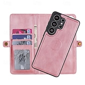 tanie 2026 Samsung Galaxy S26 Seria-telefon Kılıf Na Samsung Galaxy S26 S26 Plus S26 Ultra Etui na karty portfela Odpianane Magnetyczne Ochrona całego ciała Retro Skóra PU