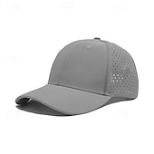 abordables Casquettes, chapeaux et visières-Casquette de Baseball Chapeau de soleil Casquette de tennis Unisexe Mancherons Casquette de Course Couleur Unie Protection solaire Évacuation de l'Humidité Respirant pour Tennis Base-ball Pickleball