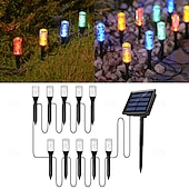 tanie Światła ścieżki i latarnie-1 szt. zewnętrzna lampa solarna w kształcie bańki, wodoodporna IP65, diody LED 10/20, dekoracyjna lampa LED do ogrodu, podwórka, ścieżki, trawnika, patio, gospodarstwa, oświetlenia krajobrazowego