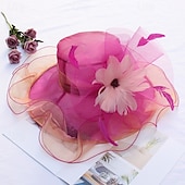 preiswerte Fascinators &amp; Hüte-Derby Hut Kirchenhut Kentucky Derby Hut Dame Edelfrau Kostüm Damen Derby Ascot Pferderennfestival Erwachsene Hut Frühling &amp; Sommer