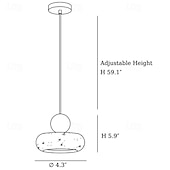 Χαμηλού Κόστους Σχεδίαση Κυλίνδρου-κρεμαστό φωτιστικό κομοδίνο στυλ wabi-sabi φωτιστικό πολυέλαιος κίτρινο τραβερτίνη μικρό κρεμαστό φωτιστικό 85-265v