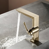 economico Rubinetti per lavandino bagno-Rubinetto per lavabo da bagno - classico rubinetto miscelatore monocomando in ottone galvanizzato per lavabo da bagno