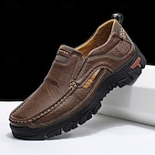 abordables Slip-On Casual Shoes-Men's Brown Slip-On Island &amp; Cruise Loafers – Comfortable Casual Shoes for Vacation, Cruise, and Outdoor Travel