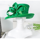 levne party klobouky-Klobouky Polyester Svatební Narozeniny Elegantní Vinobraní Roztomilý S Rukáv Přílba Pokrývky Hlavy