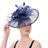 billige Fascinatorer-fascinators Tøy Bryllup Bursdag Elegant søt stil Med Bånd Tyll Hodeplagg Hodeplagg